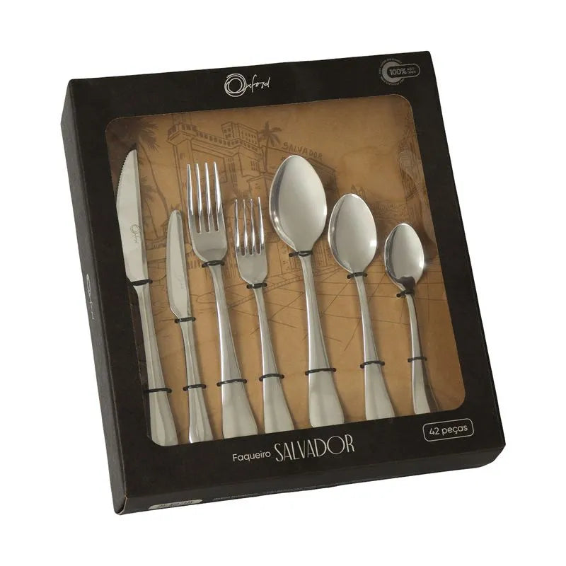 Faqueiro em Aço Inox 42 Peças Salvador