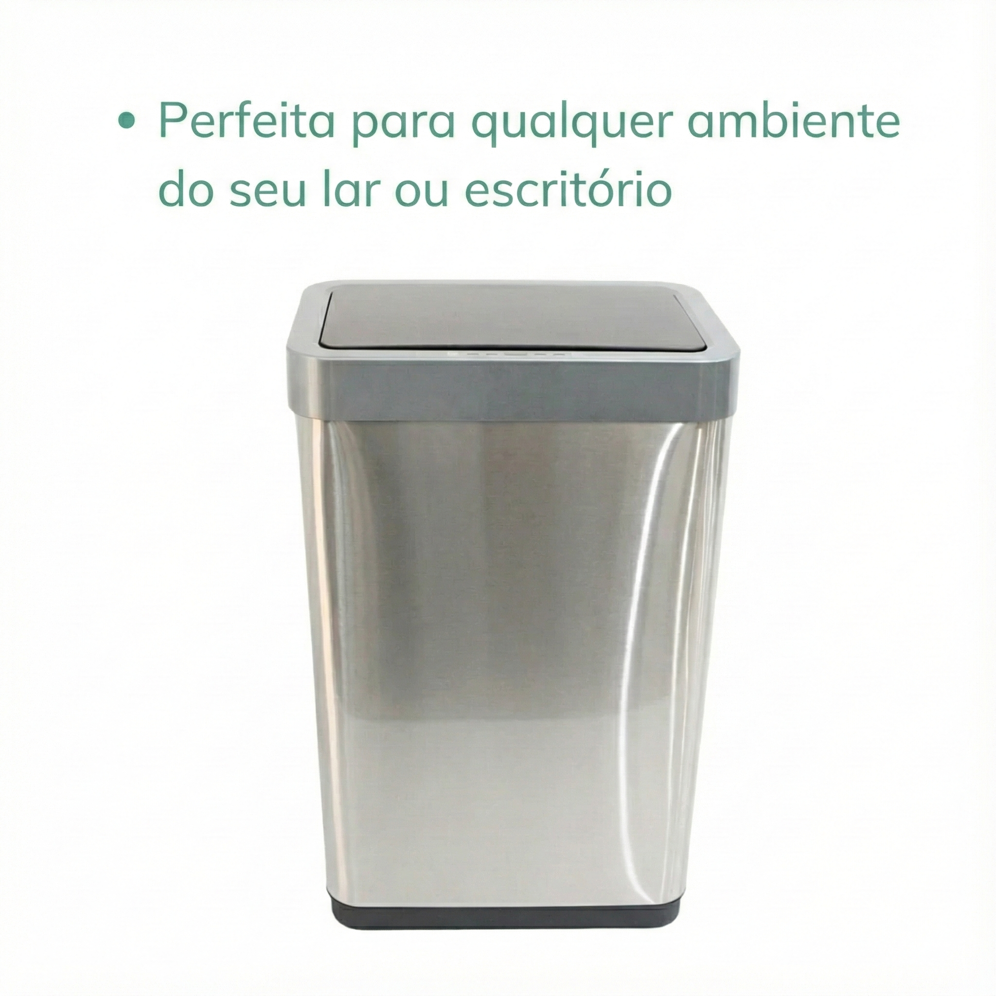 Lixeira Automática 50 Litros Inox Com Sensor