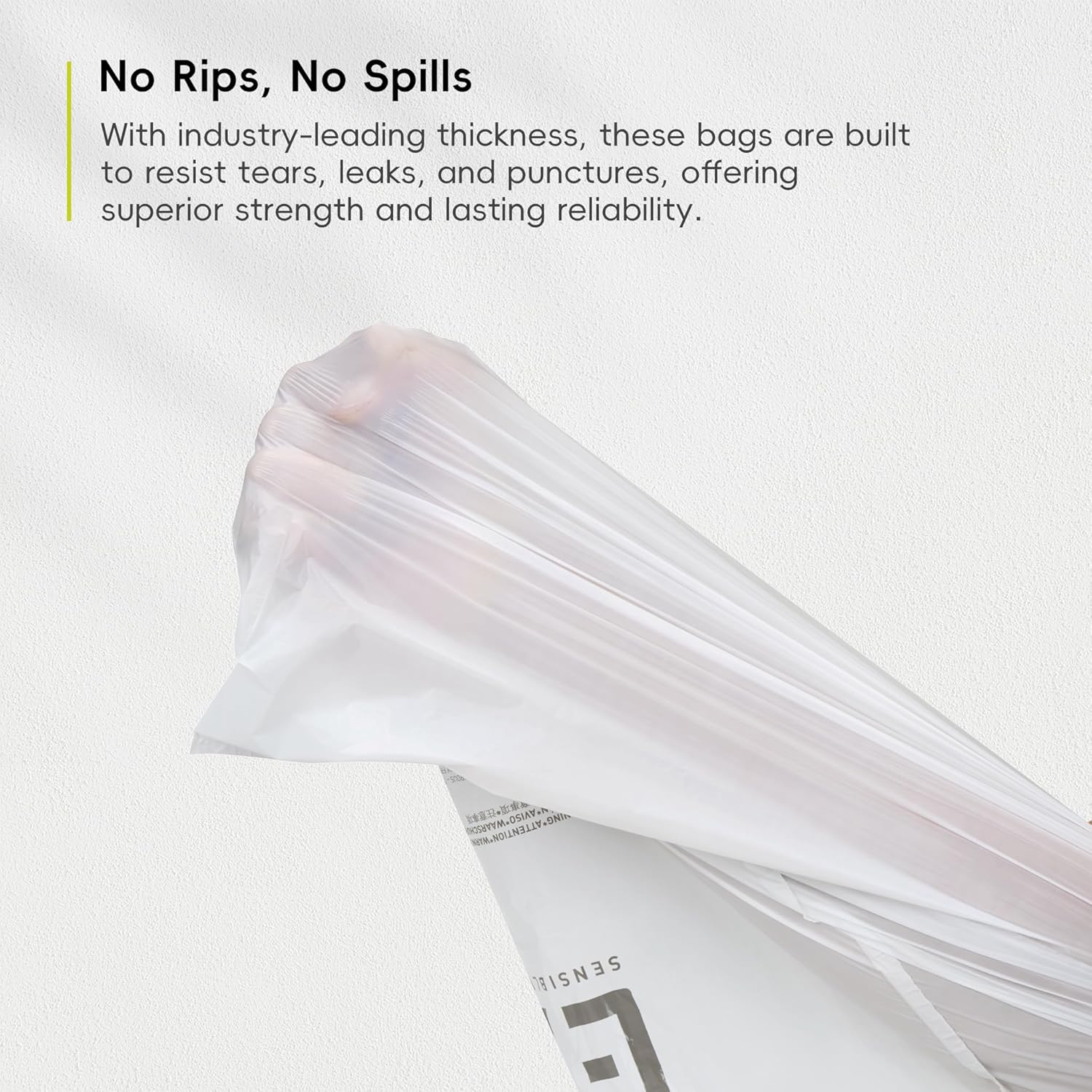 Sacos de Lixo EKO 40–60 L com Cordão de 110 L — Extra-Fortes, Sem Cheiro e Anti-Rasgo para Cozinha e Uso Doméstico